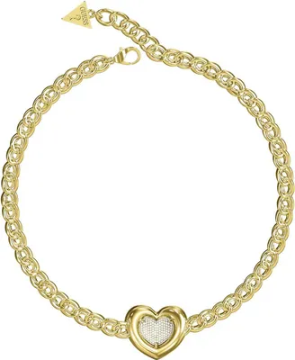Produktbild von Damen Gold Guess Herz Halskette 45cm