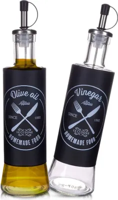 Produktbild von Glasflasche für Öl und Essig 2x300 ml