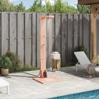Produktbild von Outdoor-Dusche 210 cm Massives Douglasholz und Edelstahl Natur - Poolzubehör c4127