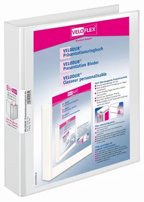 Immagine prodotto di Raccoglitore ad anelli di presentazione Veloflex VELODUR 4148190 4 anelli 30mm ws