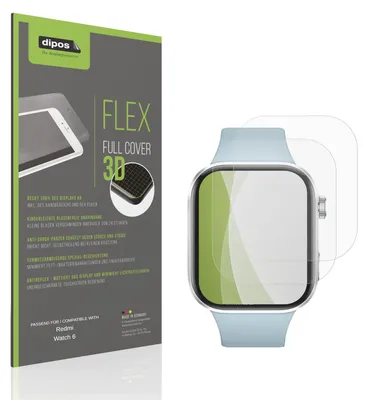 Image de 2x Full Cover mat Film pour Redmi Watch 6 Film de protection ecrán