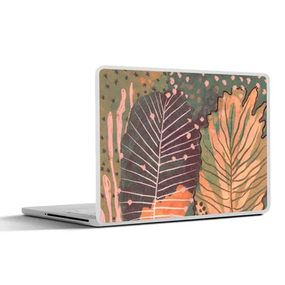 Produktbild von MuchoWow® Laptop Aufkleber Sticker Cover Vintage - Herbst - Kunst - Wald - Natur 31x22.5 cm - Laptop-Deko