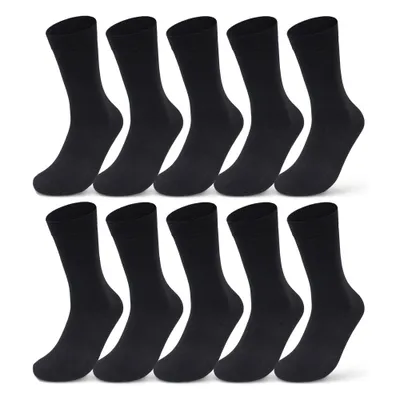 Produktbild von 10 I 20 I 30 Paar Socken Damen & Herren Business Socken Baumwolle Strümpfe Schwarz Blau Grau Karo Kariert 10700 - 10 Paar Schwarz 43-46