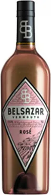 A bottle of Belsazar Rosé Vermouth.