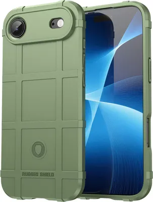 Produktbild von Mobigear Rugged Shield iPhone Air Hülle Flexibles TPU Backcover Stoßfest - Grün