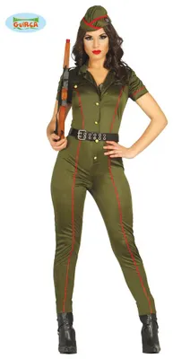 Produktbild von Militär Soldatin - Kostüm für Damen , Größe:M