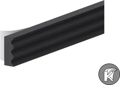 Image de Ellen Bande anti-courant d'air profil K - Noir - 9 x 3 mm - 7,5 m
