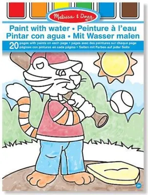 Produktbild von Melissa & Doug Ausmalbuch "Mit Wasser malen" - 20 Seiten mit Pinsel