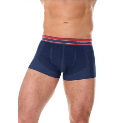 Produktbild von Brubeck Herren Boxershorts Active Wool navy blau s. M (BX10870)
