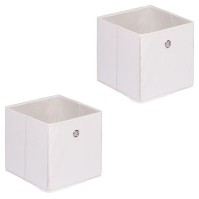 4 x Aufbewahrungsbox, faltbare Ordnungsbox mit Deckel, je 51 l, Faltbox  quadratisch, 34 x 43 x