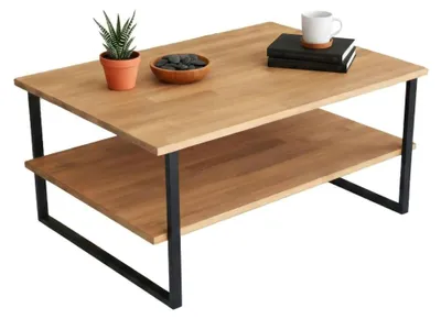 Immagine prodotto di Dmora Tavolino da Salotto Aprica 60x85x40h cm Nero, un Vano Portariviste