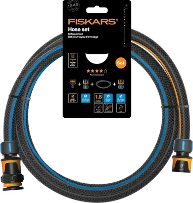 Obrázek produktu pro Fiskars Zahradní Hadice Q4 13 Mm (1/2) 18 M - Sada 1057621