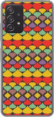 Produktbild von MuchoWow® Handyhülle Schutzhülle Hülle für Telefoonhoesje Samsung Galaxy A33 5G Vintage - Retro - Farben - Muster Silikon Softcase Handy Hülle - Kartenhalter