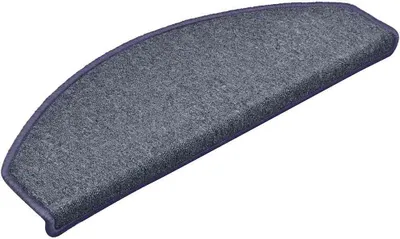 Immagine prodotto di vidaXL Tappetini per gradini 30 pezzi 65 x 24 x 4 cm Grigio scuro e blu Semicircolare Grande