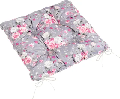 Obrázok produktu pre Adéla prešívaný sedací vankúš – 40x40 cm – ružový, sivý