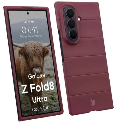 Produktbild von Robuste Handyhülle für Galaxy Z Fold8 Ultra, Bizon Case Tur, Burgunderrot