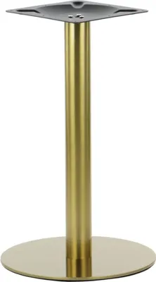Tischgestell, Tischbeine aus Edelstahl SH-3001-5/G, für Büro, Hotel, Restaurant, Durchmesser 45 cm, Höhe 72,5 cm, goldfarbener Edelstahl