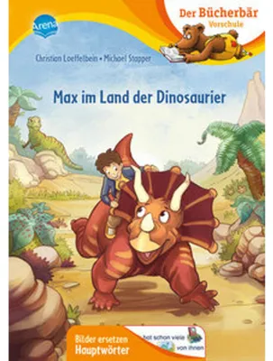 Immagine prodotto di Arena Vorschulbuch: Saurier aus der Kreidezeit – Dinosaurier in Gefahr, mit Bildern & Rätseln