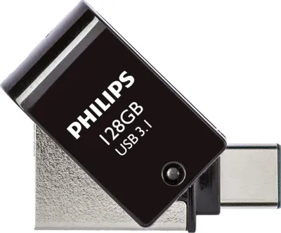 Produktbild von Philips 2 in 1 OTG         128GB USB 3.1 + USB C Midnight Black