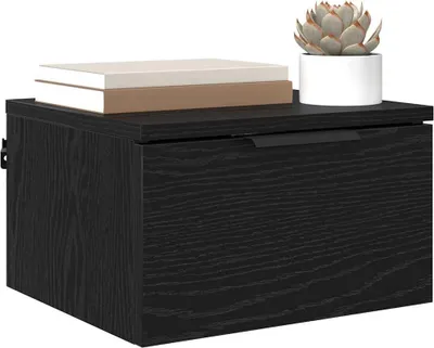 Immagine prodotto di vidaXL Comodino 2 pezzi nero effetto rovere 34 x 30 x 20 cm