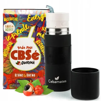 Obrázek produktu pro Sada Yerbomos: Termos na yerba mate + CBSe Energia Guarana