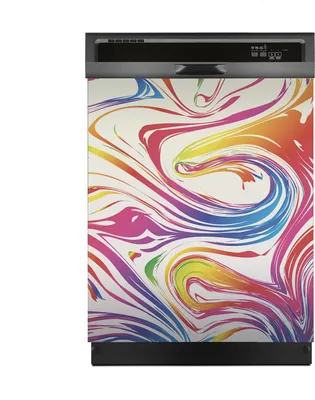Produktbild von Aufkleber sticker 60x70 cm Dekorative folie Spülmaschine - Farbig Mosaik Abstrakt
