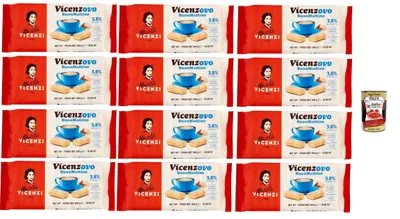 Produktbild von Matilde Vicenzi - Savoiardi Vicenzovo Buon Mattino, Traditionelle, einfache und leichte Kekse, hFrühstückskekse 12x 300 g + Italian Gourmet polpa 400g