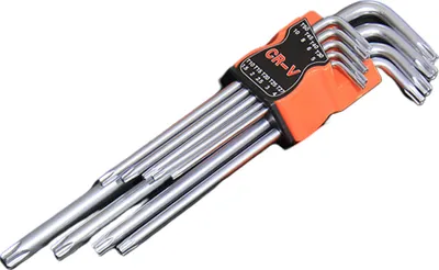 Produktbild von 9pcs/Set Double End L Formschraubendreher Hex Allen Schraubenschlüssel Torx Kopf -Schritte -Werkzeuge-Xl