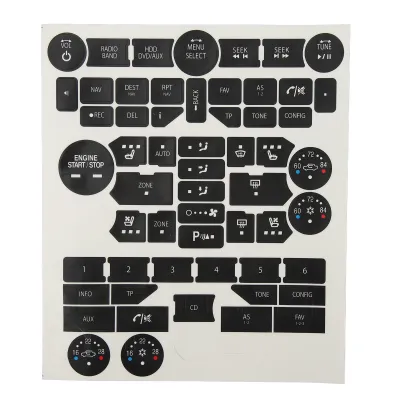 Produktbild von Radio Knopf Reparatur Aufkleber,Knopf Reparatur Aufkleber Set,Fenster Schalter Knopf Reparatur Aufkleber,Radio Knopf Aufkleber,Auto Innenraum Knopf Reparatur Aufkleber,Radio Nummer Knopf Aufkleber Aufkleber