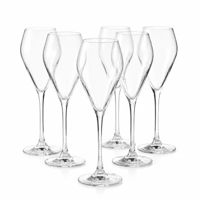 Produktbild von Rona MODE Champagnerkelche 240ml | Schaumweingläser 6er Set | Prosecco Gläser spülmaschinenbeständig | Champagner Kelche Set 6 Stück bruchsicher, KI-generiertes Bild