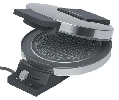 Produktbild von Cloer 0285, 1 Waffel(n), Kreis, Chrom, 15 cm, 1,27 m, 800 W