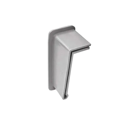 Zdjęcie produktu dla Renoplast Profil okapowy aluminiowy K301, Do posadzki klejonej na tarasy i balkony, Odbojnik przyścienny, Szary
