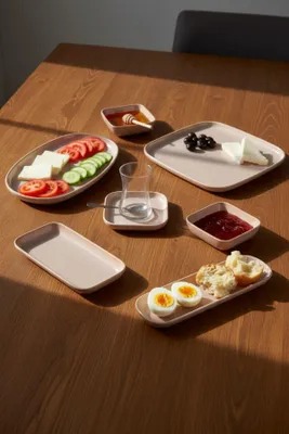 Obrázok produktu pre Sada riadu Hermia Concept (29 kusov) vyrobená zo 100% porcelánu, farba lososová, vhodná do mikrovlnnej rúry a umývačky riadu
