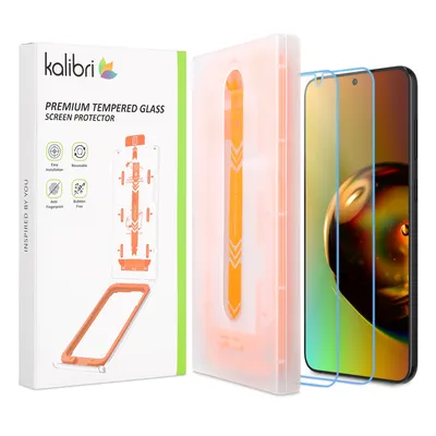 Produktbild von kalibri 2x Panzer Schutz Glas Folie für Samsung Galaxy S24 Plus - Glas Schutzfolie Set - Full Display Screen Protector - Handy Schutzglas kratzfest -