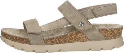 Productafbeelding van Panama Jack Selma Sandalen Plat - taupe - Maat 39