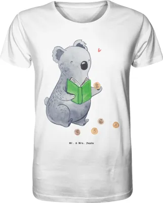 Produktbild von Mr. & Mrs. Panda Tshirt Koala Münzen sammeln Größe S - Weiß - Geschenk, aus Aller Welt, T-Shirt mit Spruch, Numismatik, Herren, Oberteil, Baumwoll
