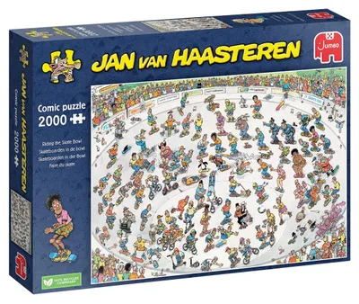 Produktbild von Jan van Haasteren - Skateboarden In Der Bowl (2000 Teile), 2000 Stück(e), Humor, 12 Jahr(e)