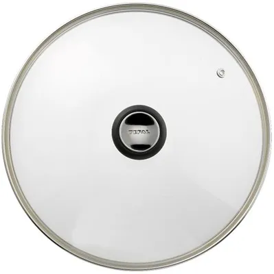 Imagen del producto de Tefal 28097612 - Tapa redonda, color negro, de acero inoxidable, transparente