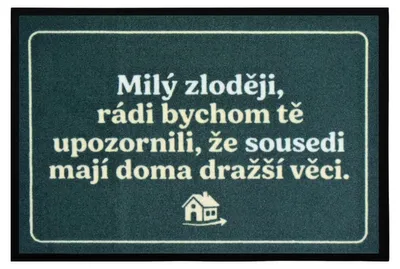 Image de 40 x 60 cm Paillasson « Cher voleur » 40 x 60 cm – pour l'extérieur et l'intérieur
