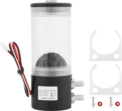 Immagine prodotto di Pompa di raffreddamento ad acqua DC 12V, liquido 250 ml a lunga durata per il serbatoio 10W 3pin plug 50000 ore