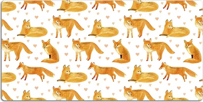 Produktbild von Schreibtischmatte Tischunterlage 90x45 cm Mauspad - Foxy.
