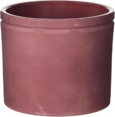 Produktbild von INNA-Glas Keramiktopf ALCHIBA, merlotrot, 25,7 cm, Ø 27,8 cm - Pflanzentopf