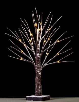 Produktbild von LED Lichterbaum, 18 LED´s, warmweiß, Weihnachtsdeko, Kunstschnee, ca. 50 cm