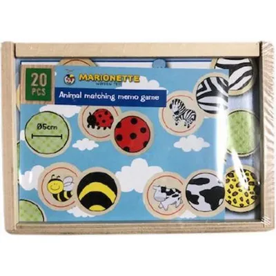 Immagine prodotto di Gioco di memoria in legno Marionettewood 20 pezzi