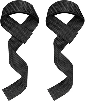 Image de Sangle d'haltères avec revêtement antidérapant en silicone souple, noire, construction robuste