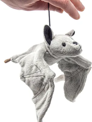 Produktbild von Cornelissen - Kuscheltier - graue Fledermaus mit Band - 36 cm