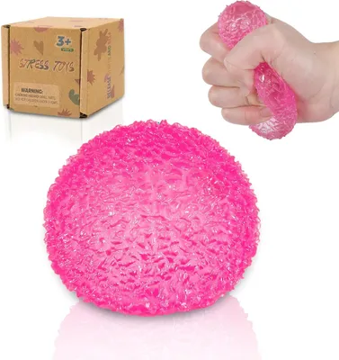 Zdjęcie produktu dla Piłki antystresowe - 6 cm - Piłki antystresowe dla dzieci i dorosłych - Różowe