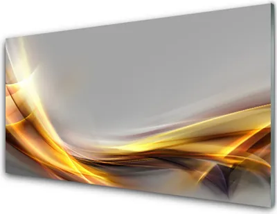 Imagen del producto de Panel protector de vidrio para cocina, 100x50 cm, con diseño abstracto