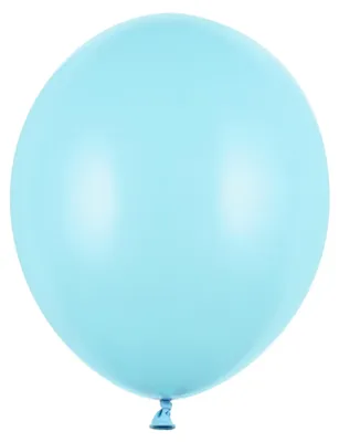 Produktbild von 10 Stk. Luftballon Ø30cm "Uni Pastell" | Hellblau