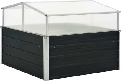 Zdjęcie produktu dla vidaXL Szklarnia antracyt 100x100x77 cm Stal ocynkowana